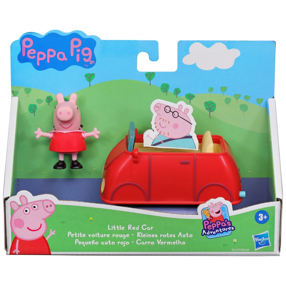 ♢ Jouet Voiture Véhicule Peppa Pig Avec Trois Figurines