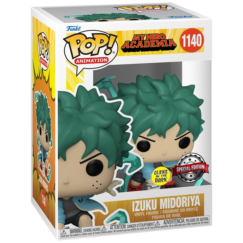 funko pop my hero academia deku glow in the dark