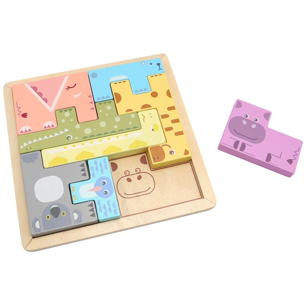 Wooden Animal Blocks | Smyths Toys UK