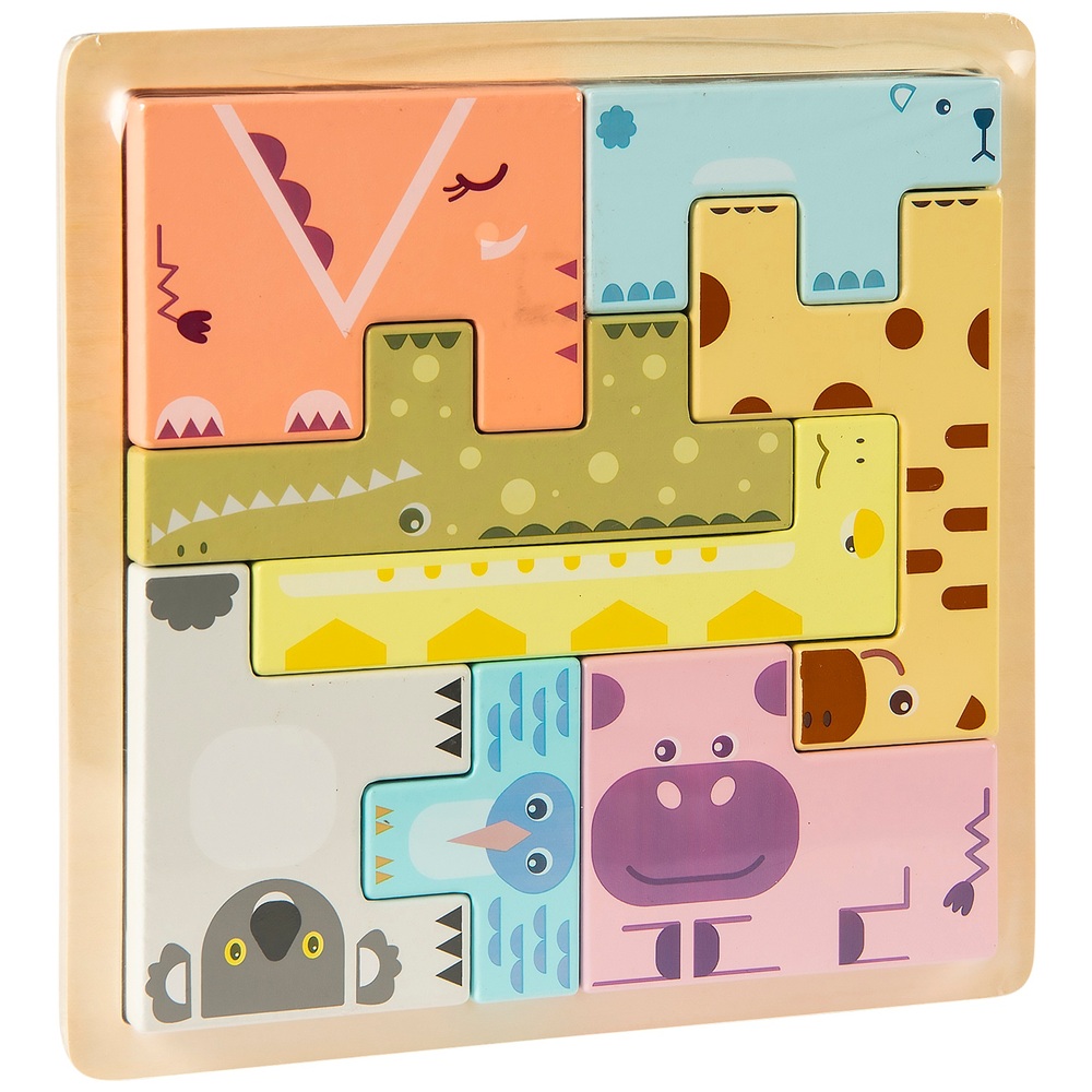 Wooden Animal Blocks Smyths Toys UK