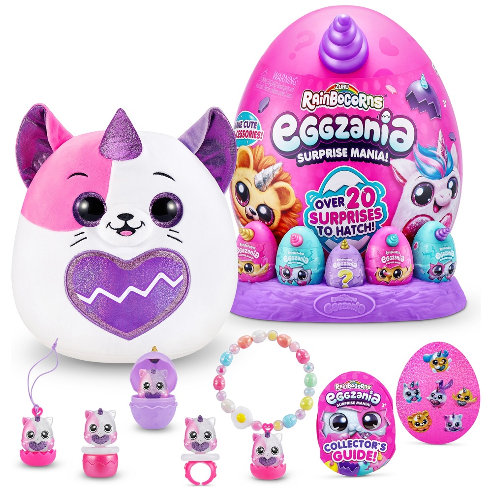 Rainbocorns Eggzania Series 1 Surprise Mania Kitten by ZURU | Smyths ...