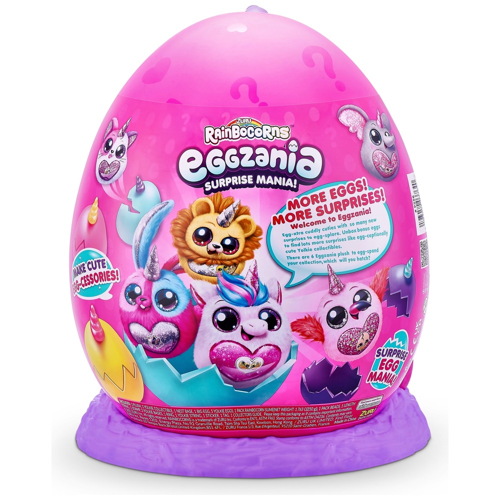 Rainbocorns - Oeuf Surprise Eggzania Peluche Lapin