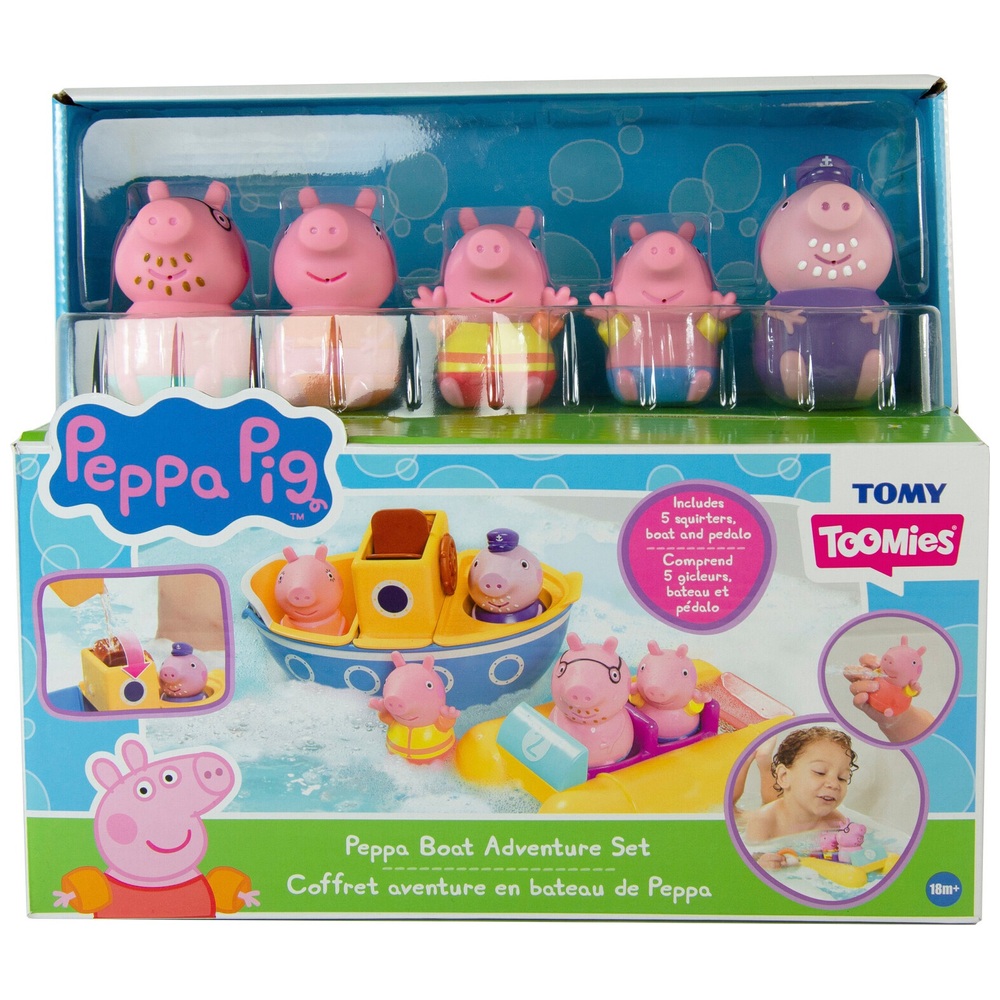Tomy - Peppa Pig Coffret Aventures en Bateau de Peppa