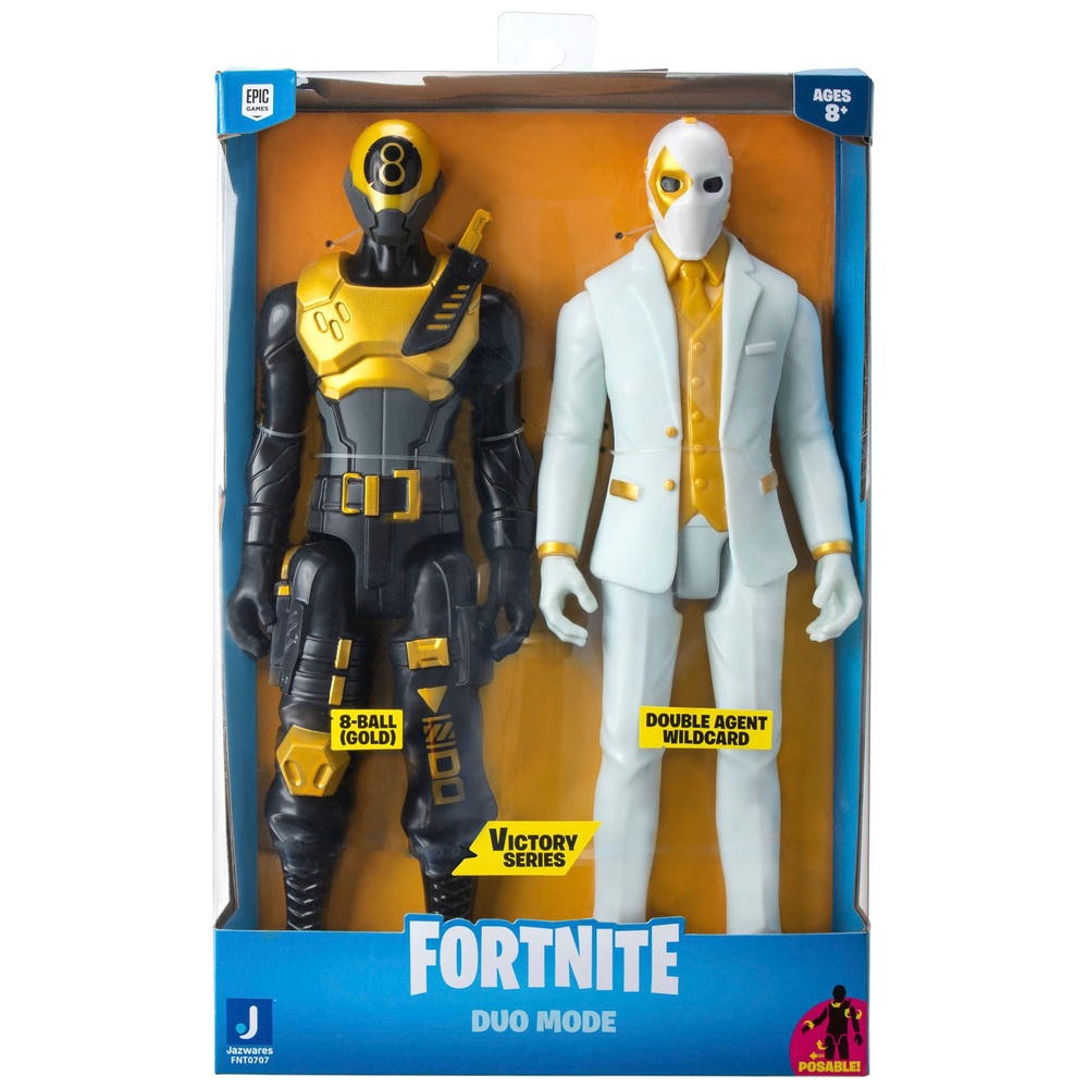 Fortnite 30.5cm Victory Series Duo Mode 8-Ball (Gold) & Double Agent ...