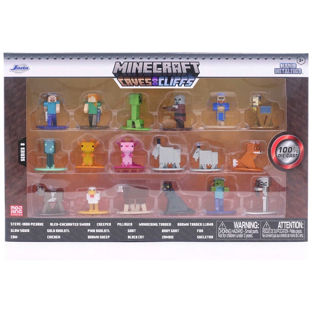 Minecraft Nano Metal Diecast 18 Figure Pack | Smyths Toys UK