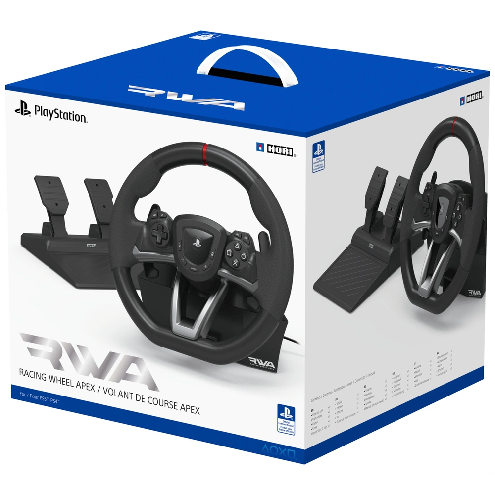 HORI レーシングホイールエイペックス (PS4/PS5) HORI Apex Racing Wheel for PlayStation 5, PlayStation 4 & PC