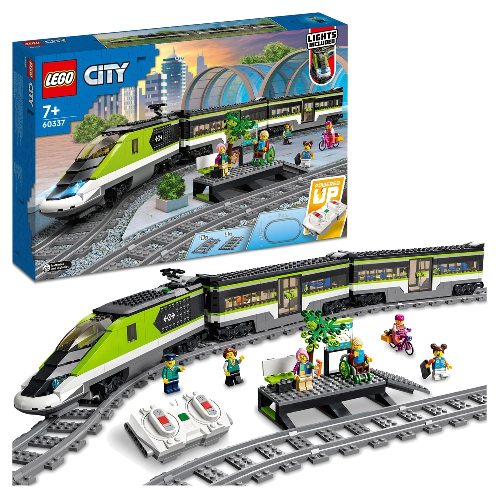 LEGO City 60337 Remote Control Express Passenger Train Set Powered