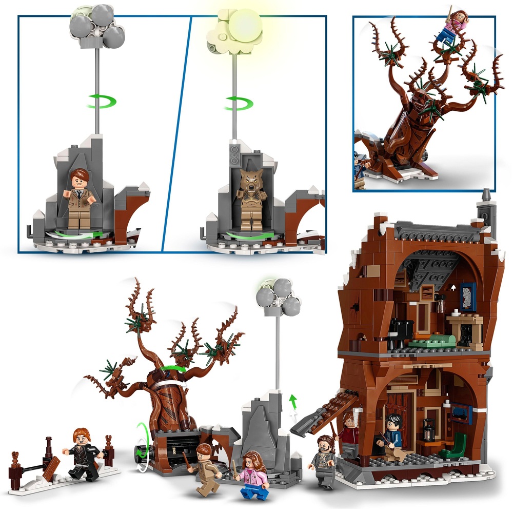 LEGO 76407 Harry Potter La Cabane Hurlante et Le Saule Cogneur Jouet sur Prisonnier d'Azkaban Idée Cadeau Anniversaire Set pour Enfants de 9 Ans 
