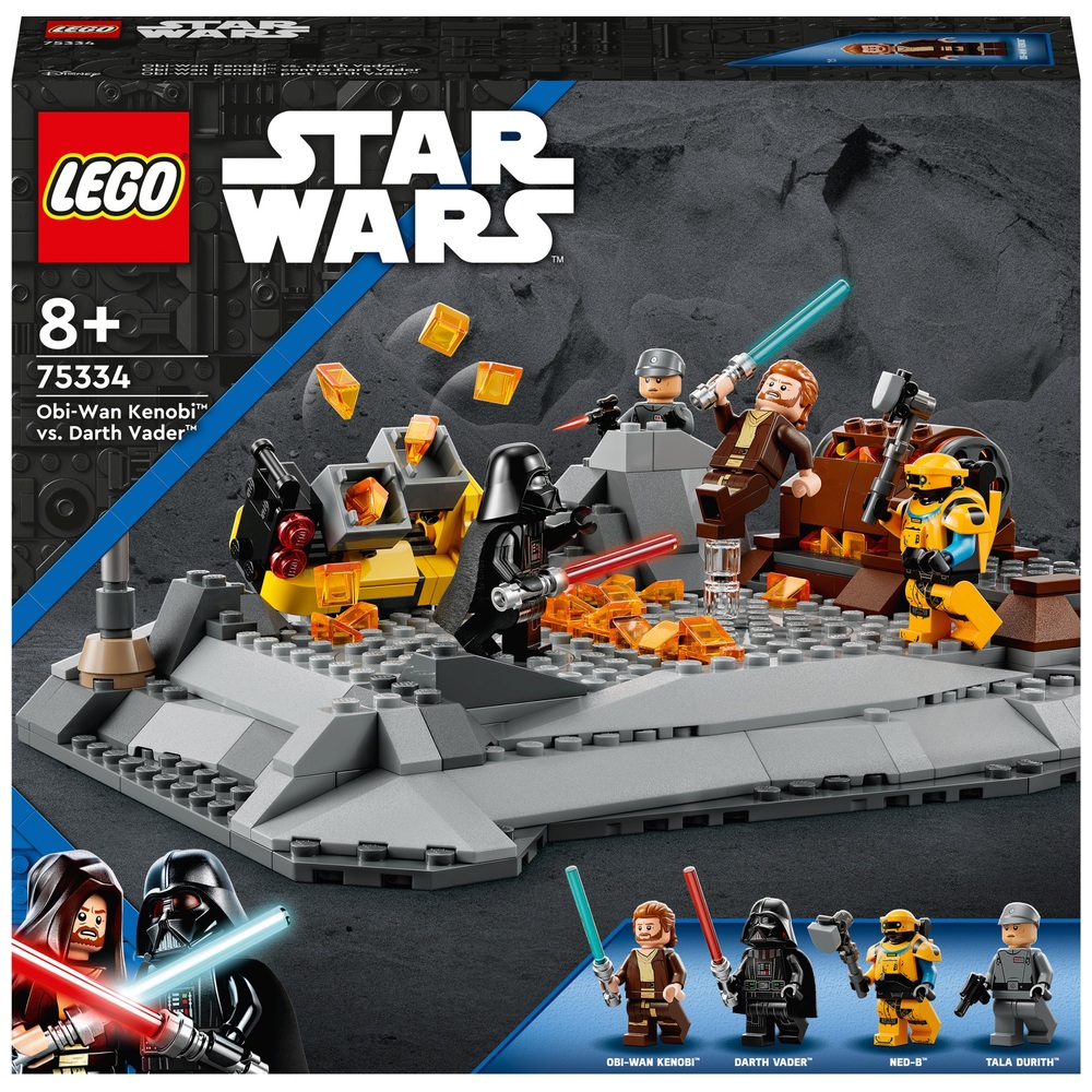 hjørne sovende Unødvendig LEGO Star Wars 75334 Obi-Wan Kenobi vs. Darth Vader Set | Smyths Toys UK