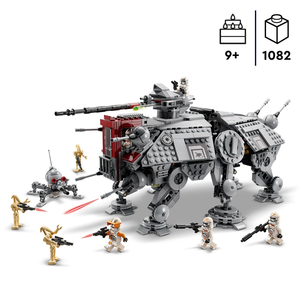LEGO Star Wars 75337 AT-TE Walker Set with Droid Figures