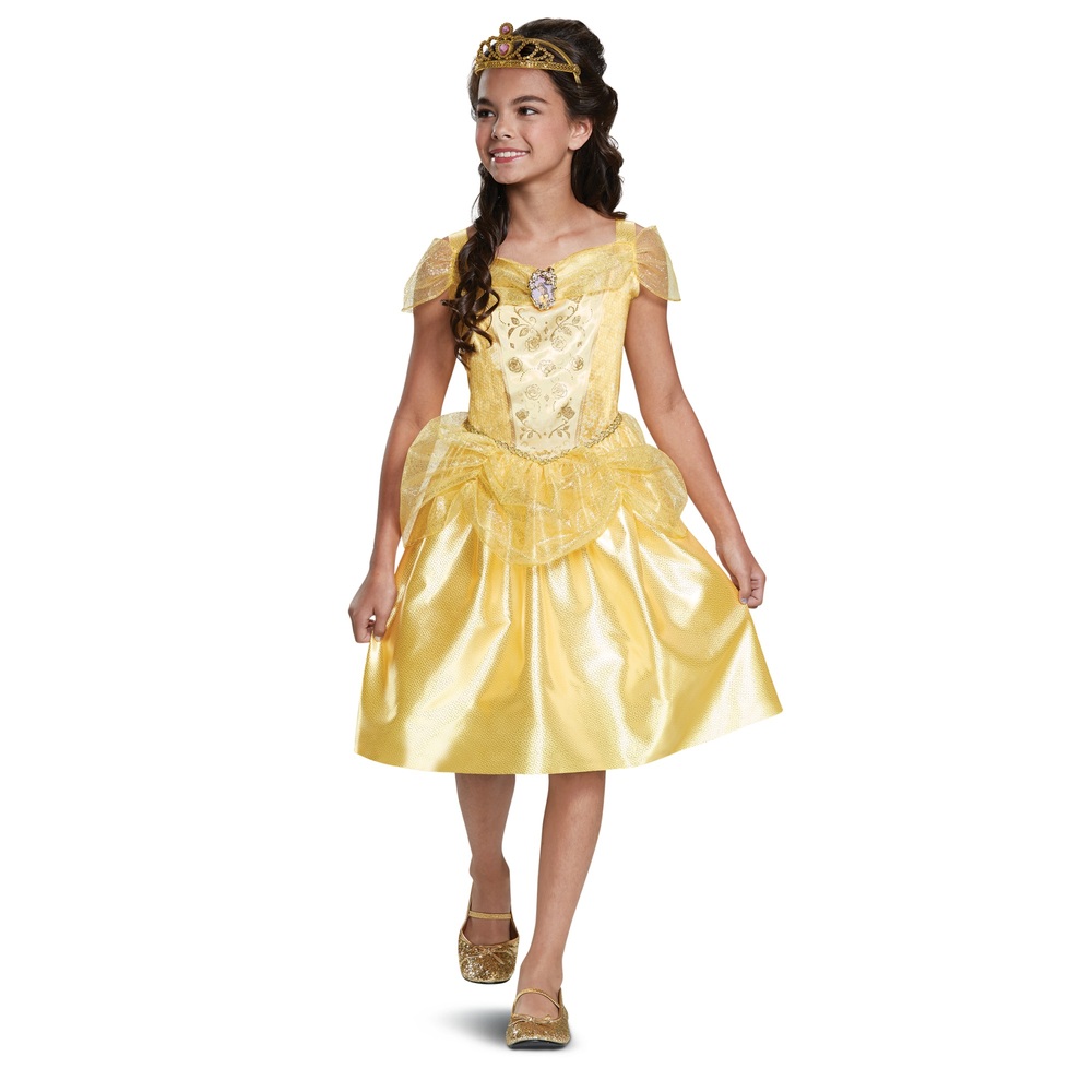 Disney Princesses - Déguisement Belle Robe et Tiare Taille 5/6 ans