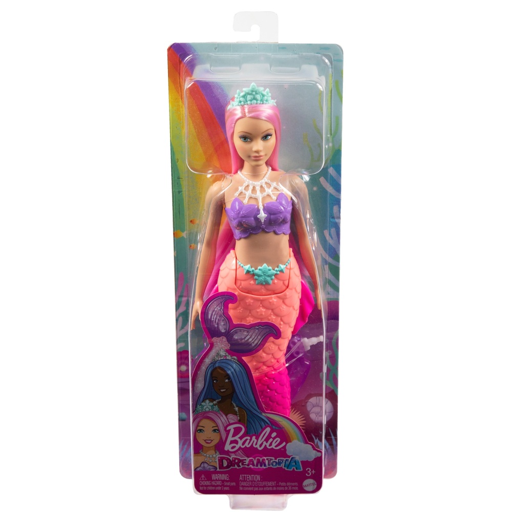 knecht Mark Hoge blootstelling Barbie Dreamtopia zeemeermin met paars topje | Smyths Toys Nederland