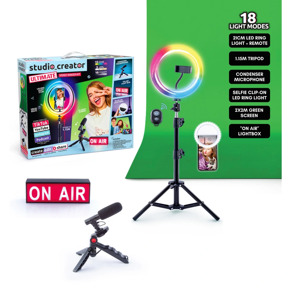 Studio Creator Video Maker Ultimate Kit Black Smyths Toys UK