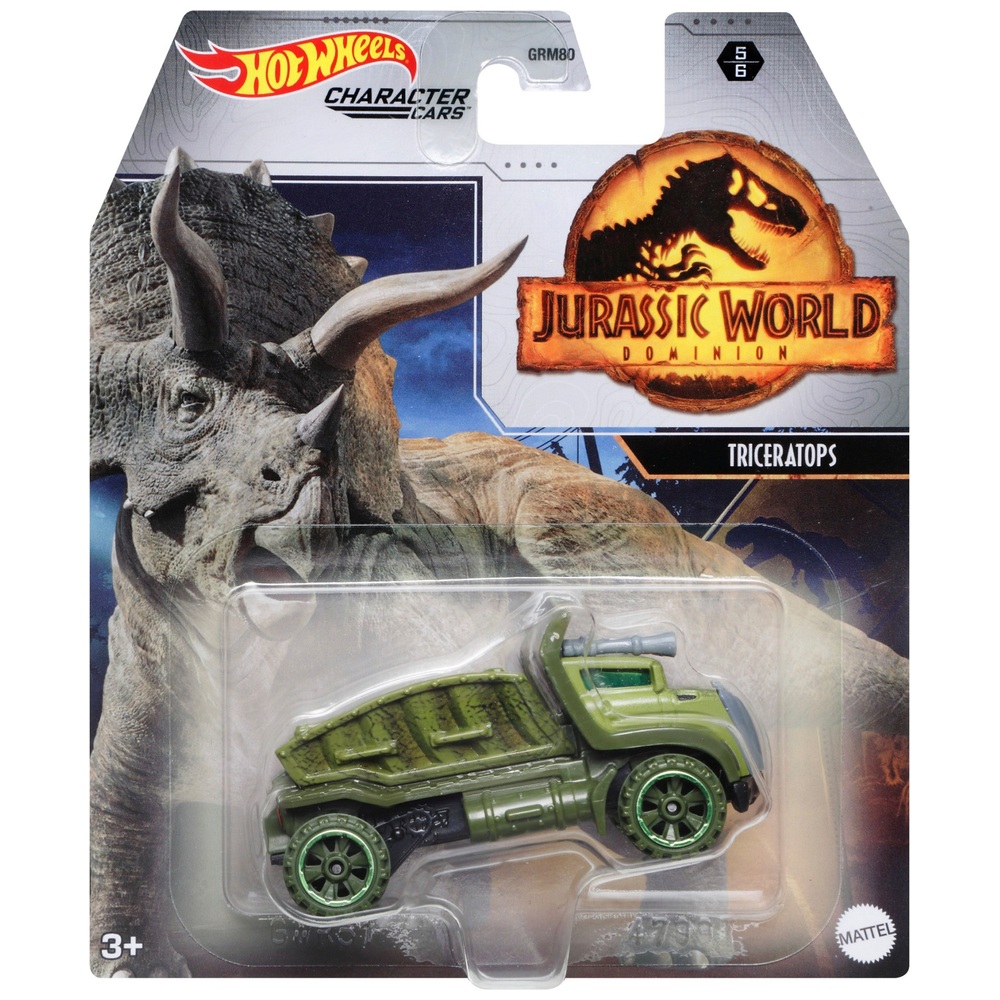 Hot Wheels Jurassic World Dominion Triceratops Smyths Toys UK
