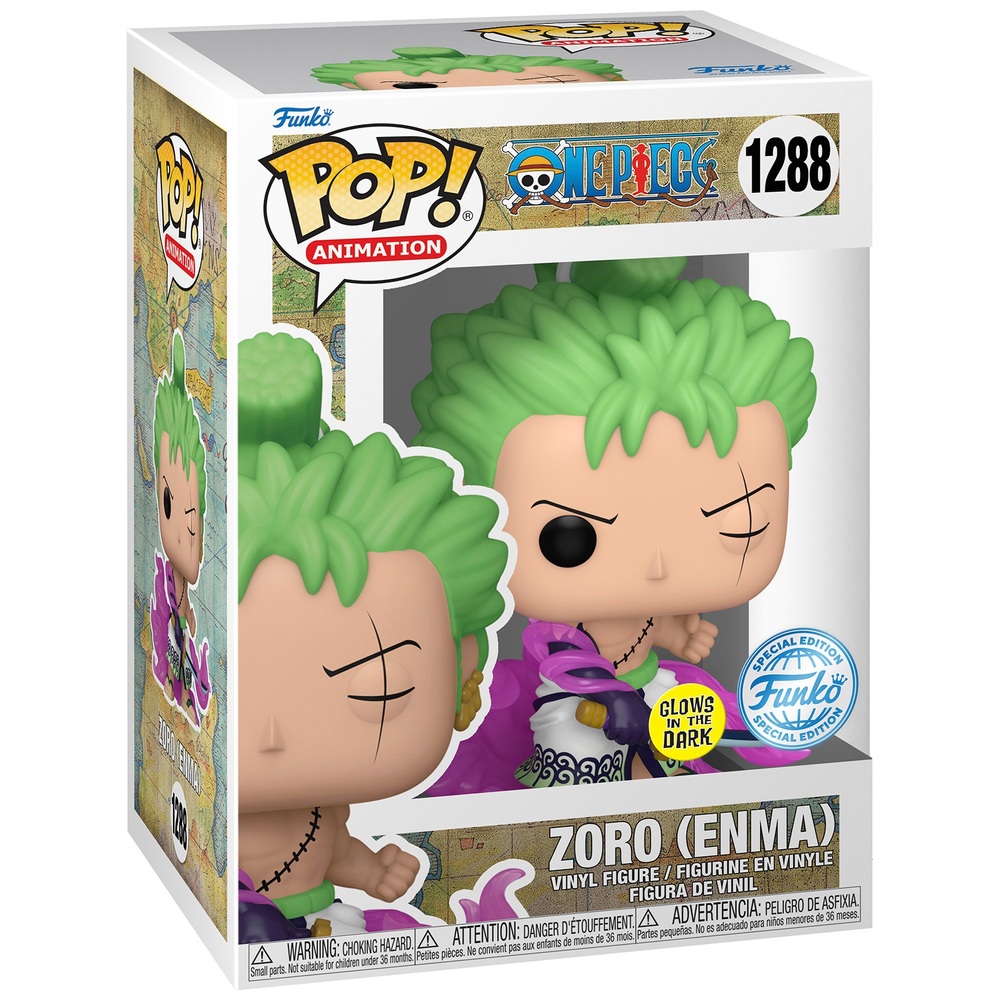 Pop Vinyl 1288 One Piece Zoro With Enma Sword Smyths Toys Uk