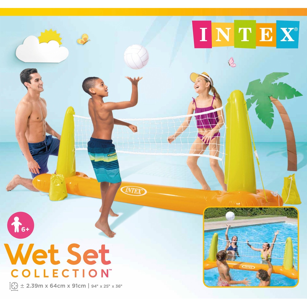 Iets zich zorgen maken bezoeker Intex volleybalnet voor zwembaden | Smyths Toys Nederland