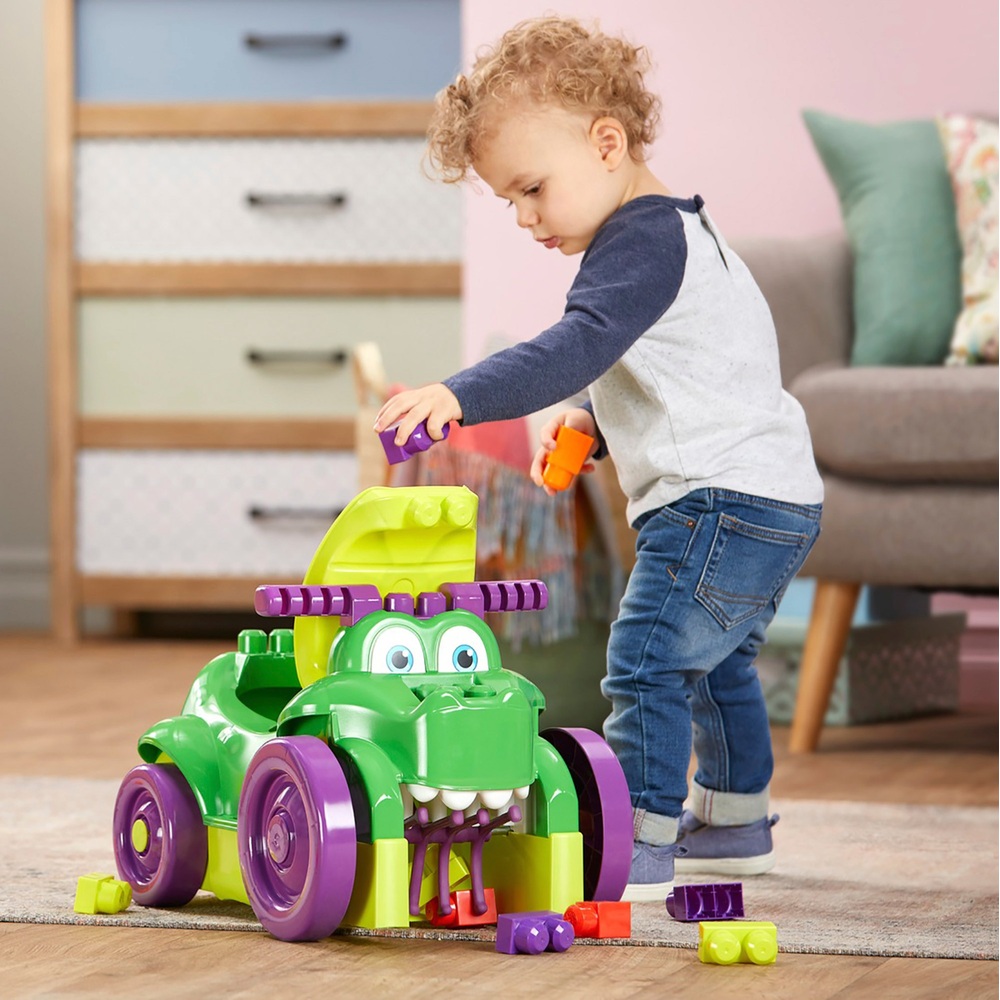 Mega Bloks Ride n' Chomp Croc and Building Blocks | Smyths Toys UK