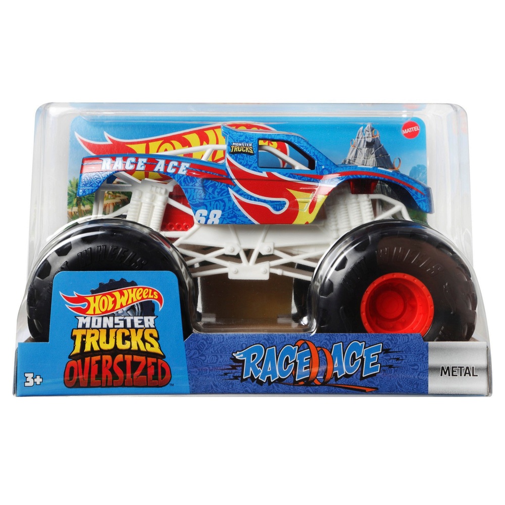 Mattel Hot Wheels Monster Trucks, Oversized Monster Truck, 1:24