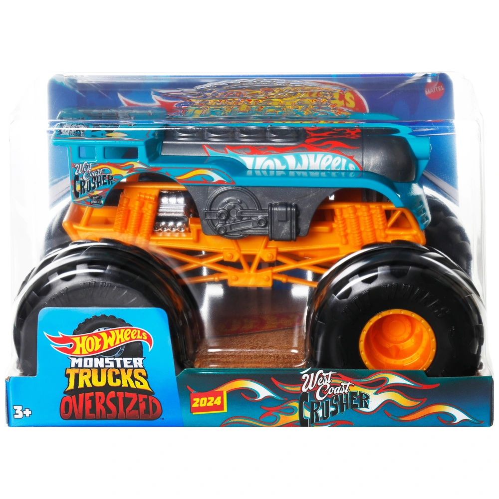 Hot Wheels Monster Trucks Diecast Cars West Coast Crusher 1:24