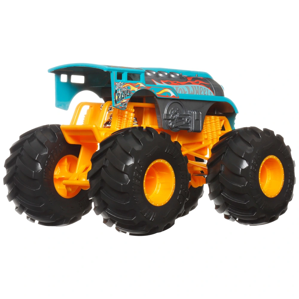Hot Wheels Monster Trucks Diecast Cars West Coast Crusher 1:24