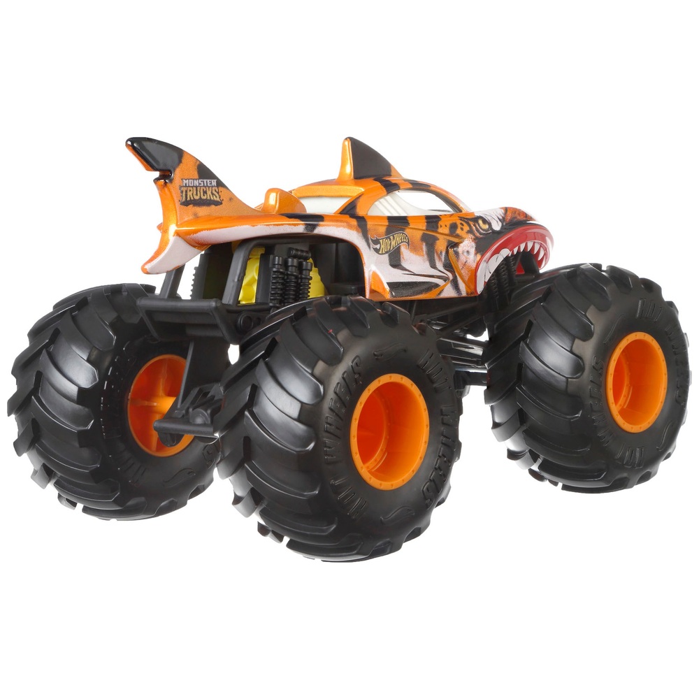 Hot Wheels Monster Trucks 1 24 Oversized Tiger Shark Vehicle Smyths Toys UK