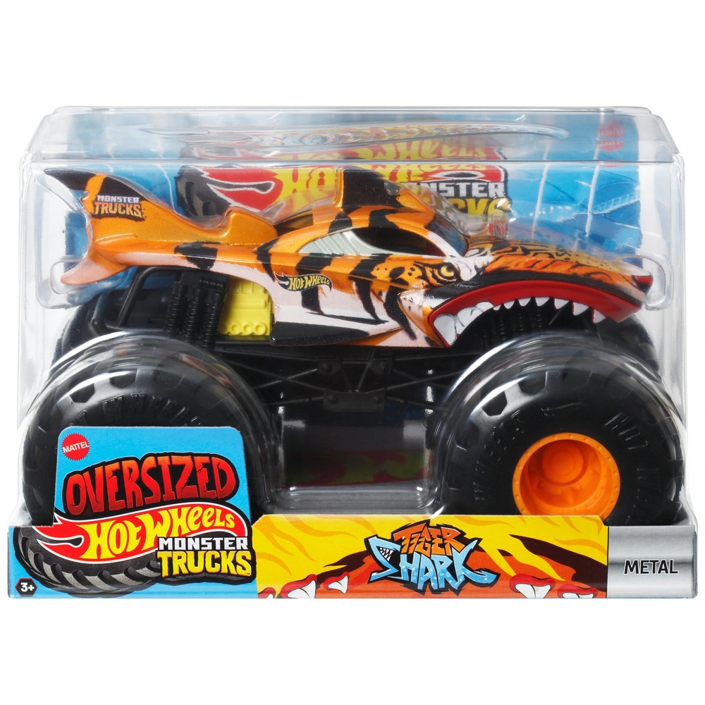 Hot Wheels Monster Trucks 1/24 Véhicule Tiger Shark Smyths