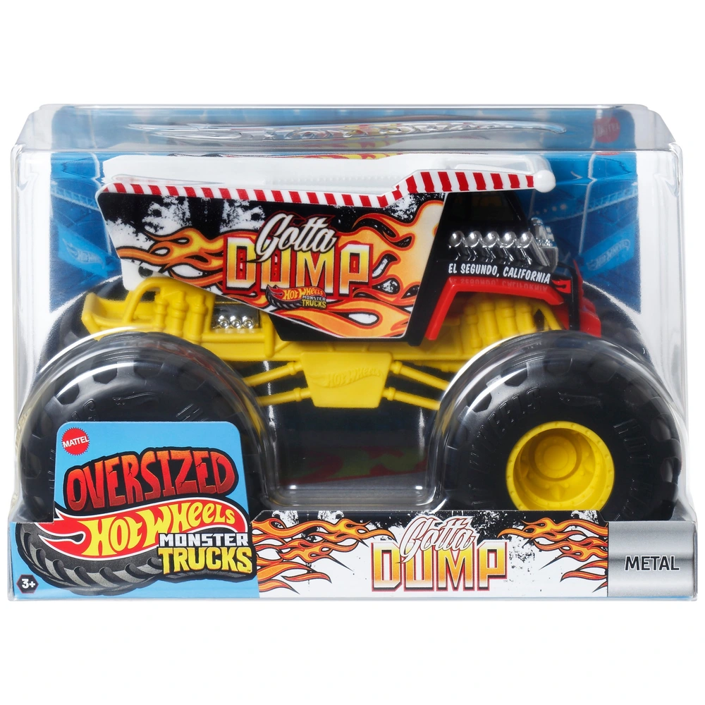 Hot Wheels Monster Trucks Oversized 1:24 Gotta Dump Die-Cast Car