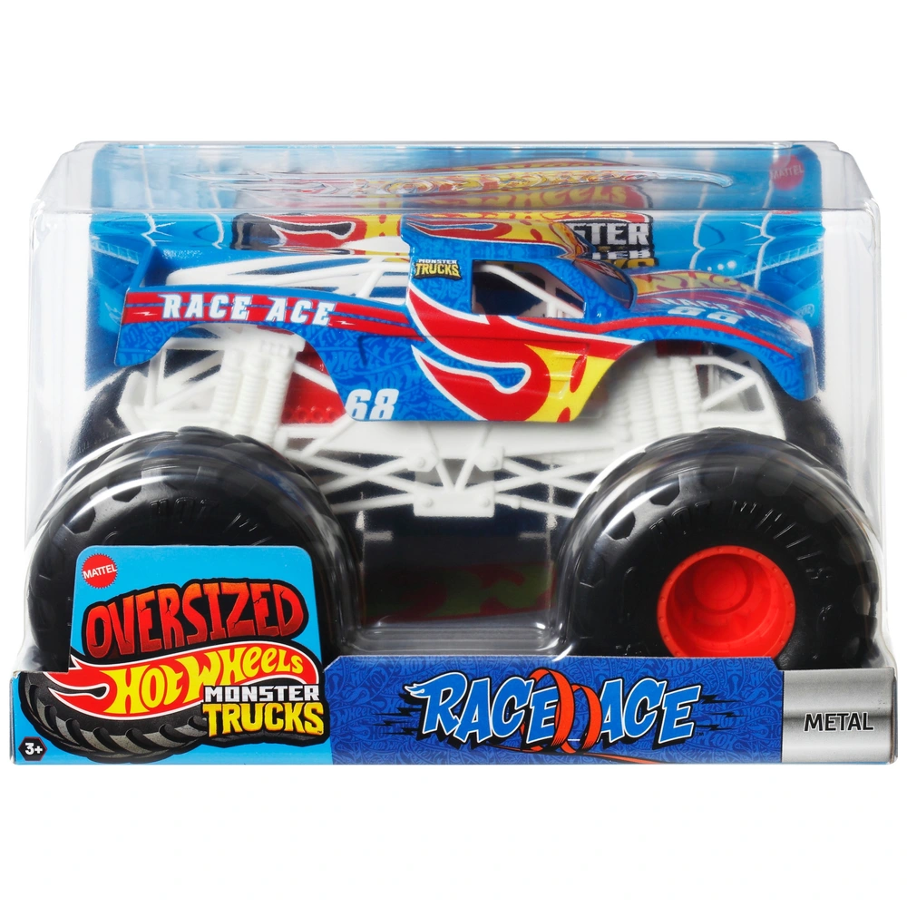 Hot Wheels Monster Trucks Oversized 1:24 Race Ace Die-Cast Car