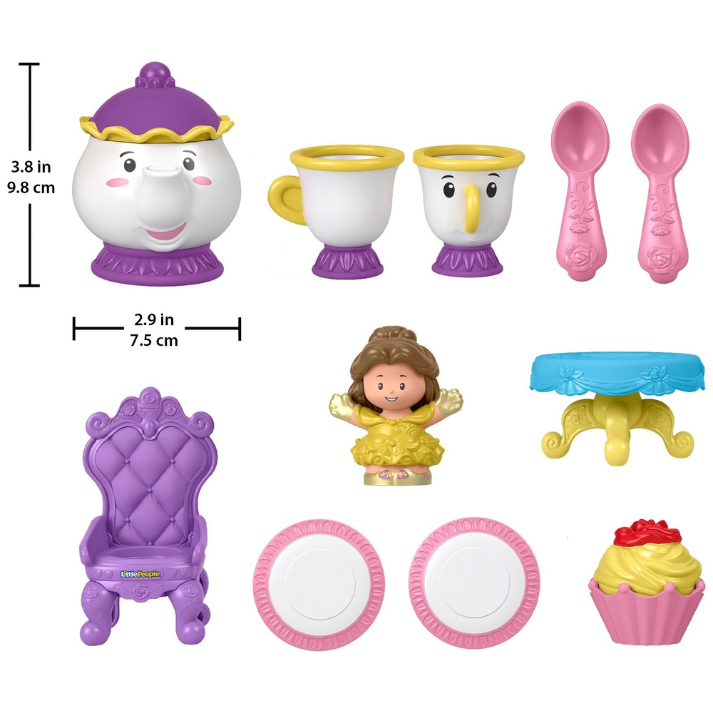 Fisher-Price Little People Disney Princess Time for Tea with Belle Toy – I  Love Characters