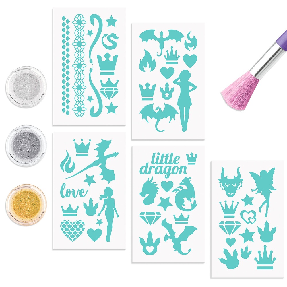 TOPModel Glitzer Tattoo Set Dragon Love Smyths Toys Deutschland