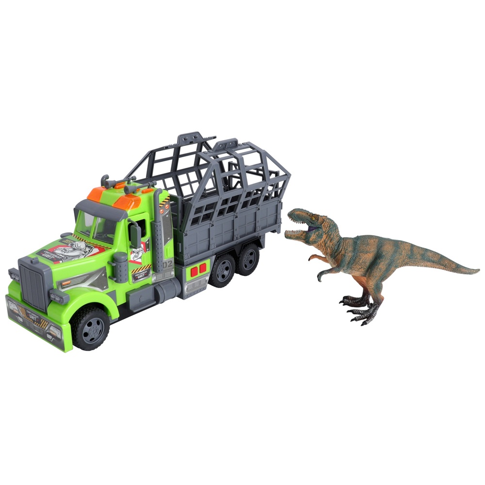 Camion dinosaure Woopie avec voitures de saut –