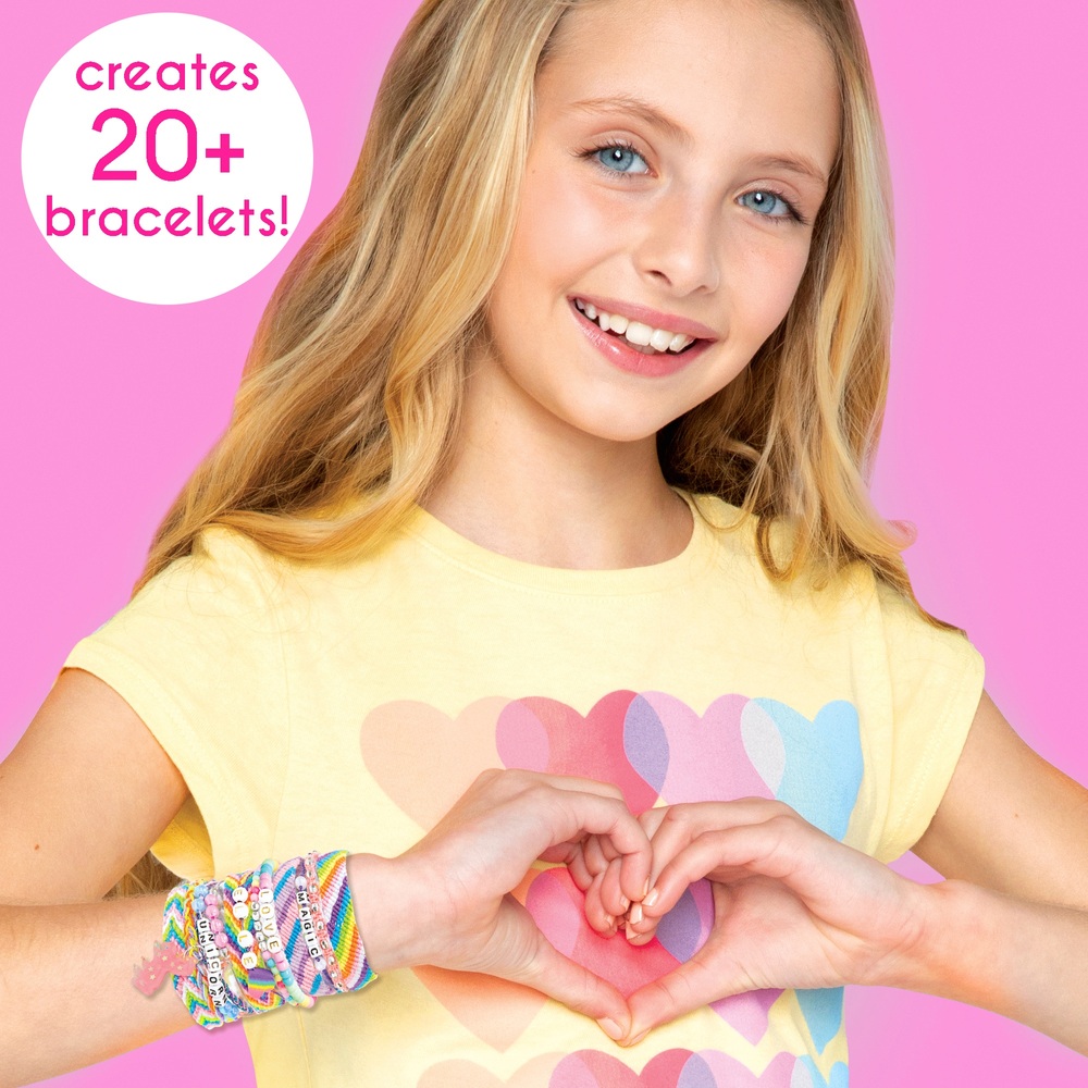 Just My Style Unicorn DIY Friendship Bracelet Making Kit For Kids, Ages 6+