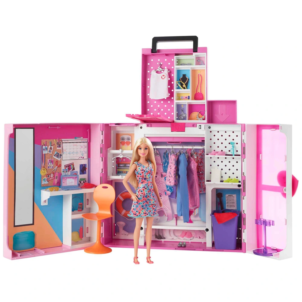 Barbie Dream Closet Playset with Doll and Accessories Smyths Toys UK