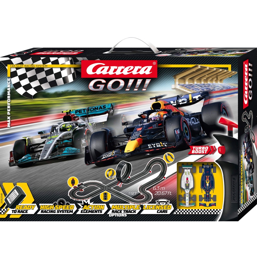 Carrera GO!!! F1 Max Performance Race Track 6.3m | Smyths Toys UK