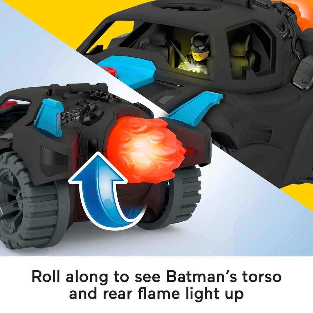 Imaginext DC Super Friends Lights & Sounds Batmobile and Batman Figure ...