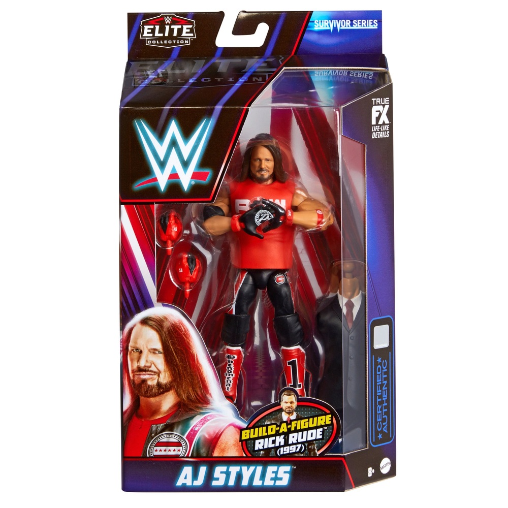 Figurine articulée de catch AJ Styles WWE WrestleMania Elite - WWE - 15,24  cm - 25 points d'articulation - Cdiscount Jeux - Jouets