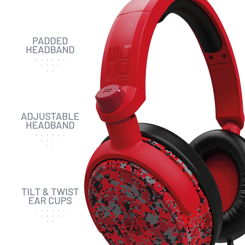 Red camo headset new arrivals