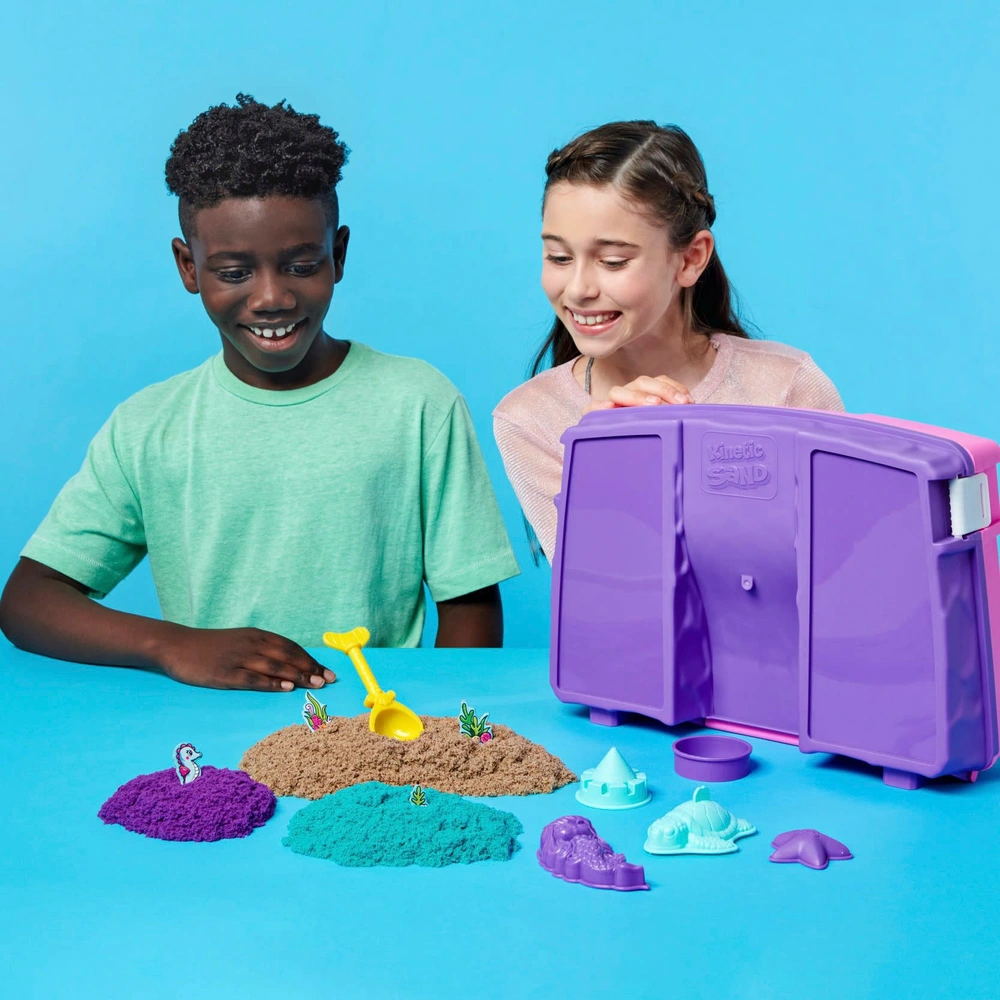 Kinetic Sand , Coffret palais de sirène, 934 g de sable à modeler scintillant (mauve Kinetic Sand , Coffret palais de sirène, 934 g de sable à modeler scintillant (mauve
