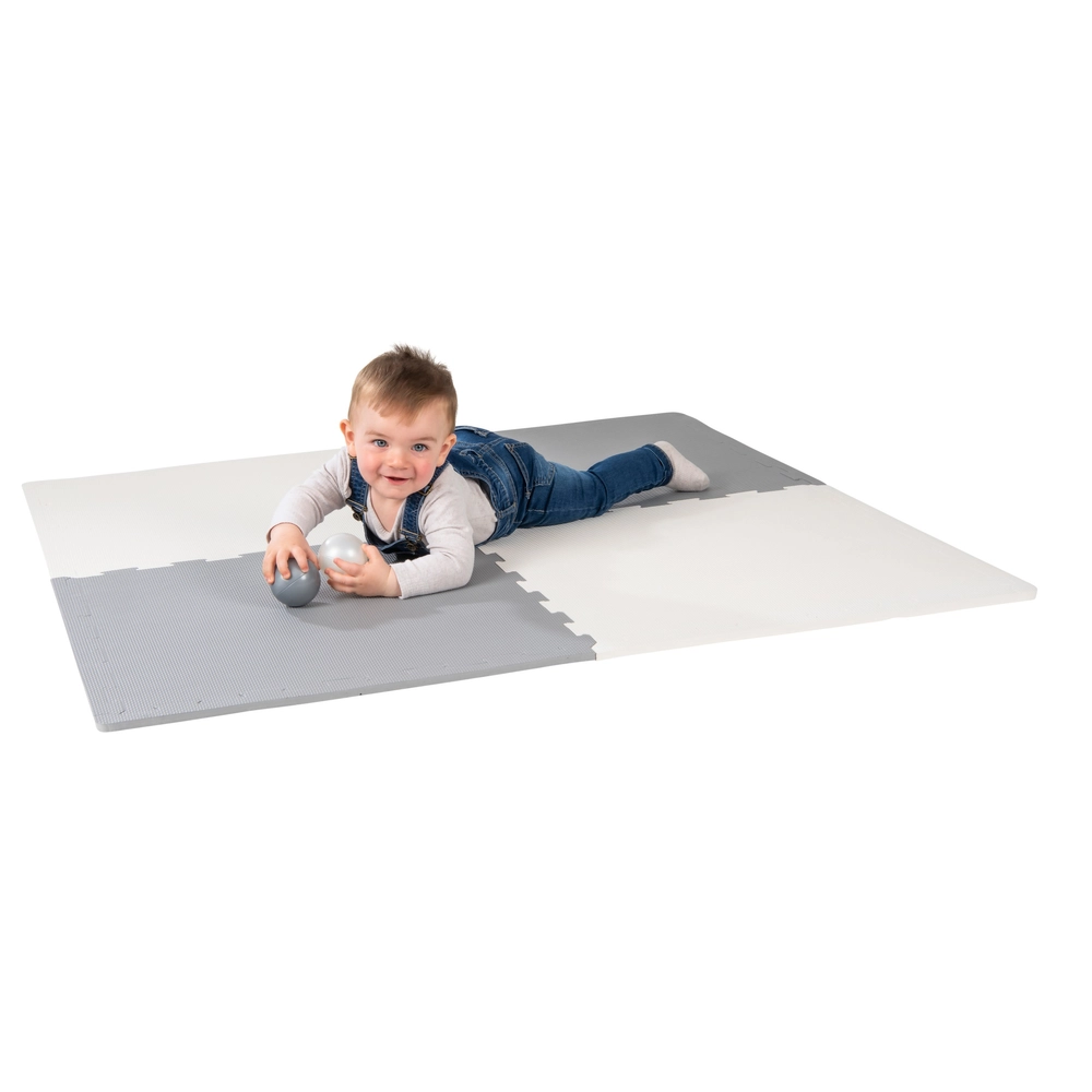 Play Factory Grey and White Foam Baby Play Mat Tiles Pieces