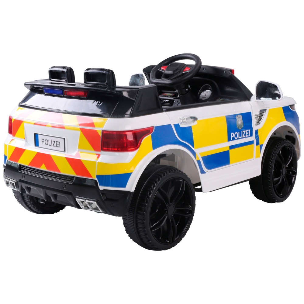 Kinder Elektroauto RC Polizeiwagen 12 V ferngesteuert mit Licht und Sound