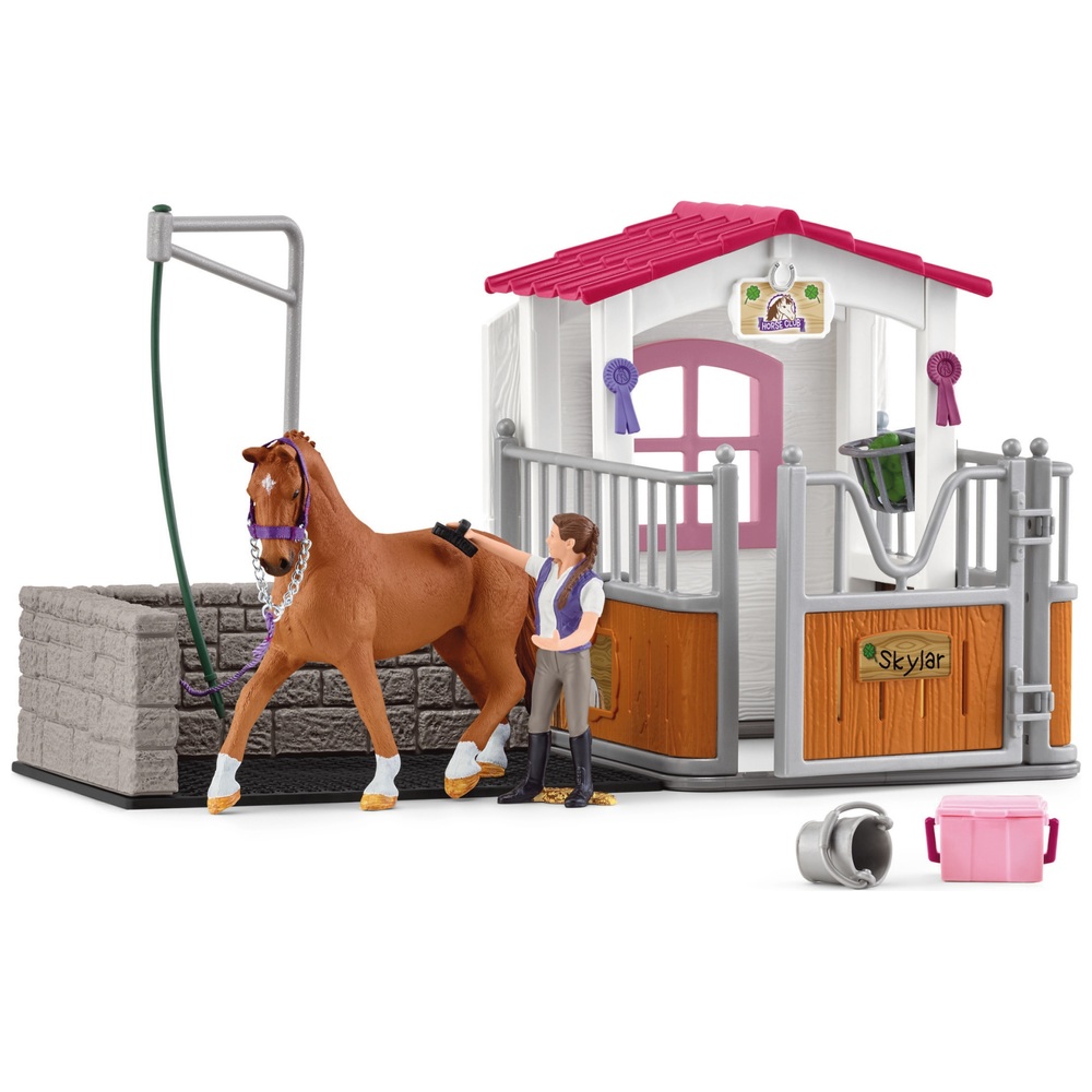 72177 Waschplatz Club Schweiz Smyths Toys Horse | mit Pferdebox schleich