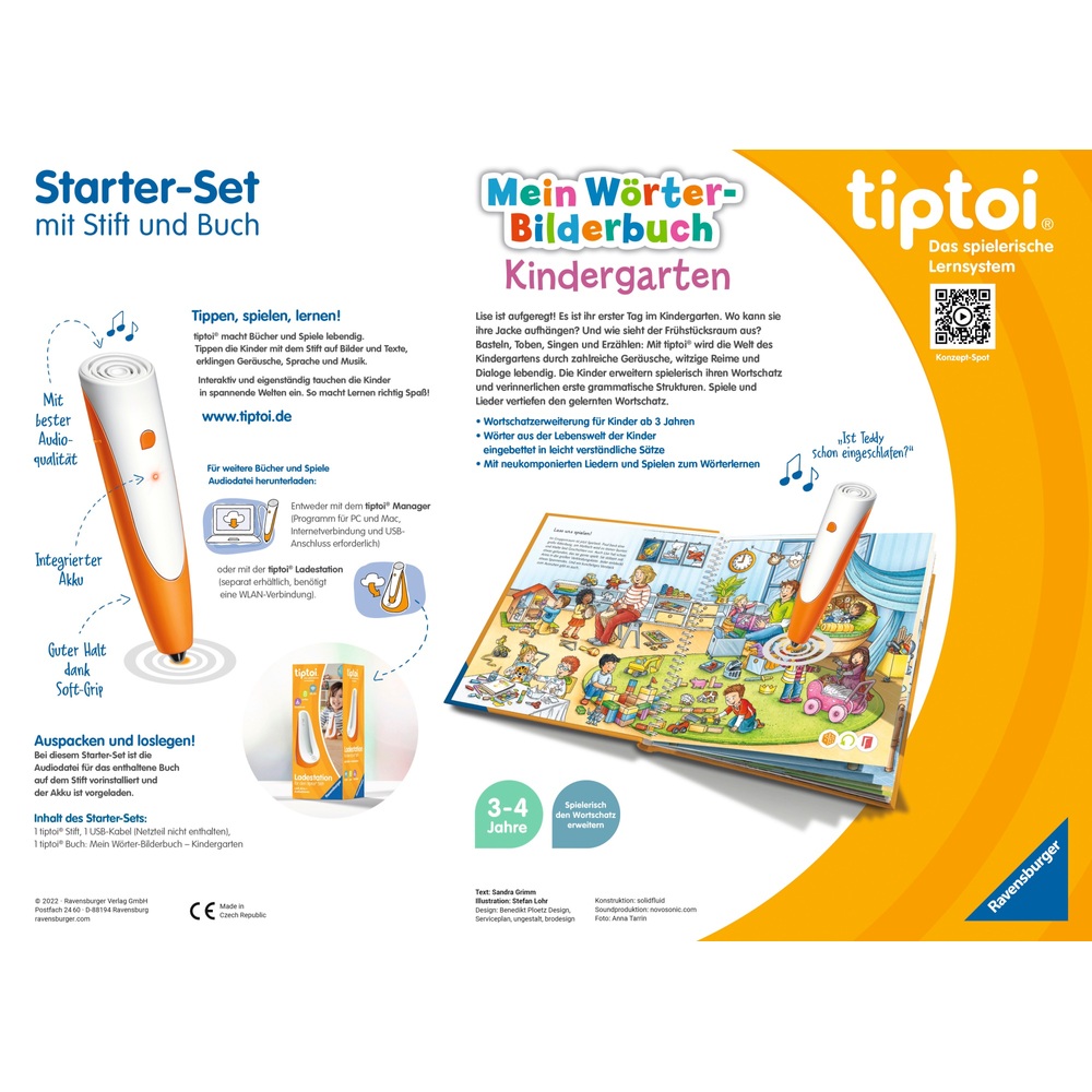 tiptoi Starter-Set: Stift und Wörter-Bilderbuch Kindergarten | Smyths ...