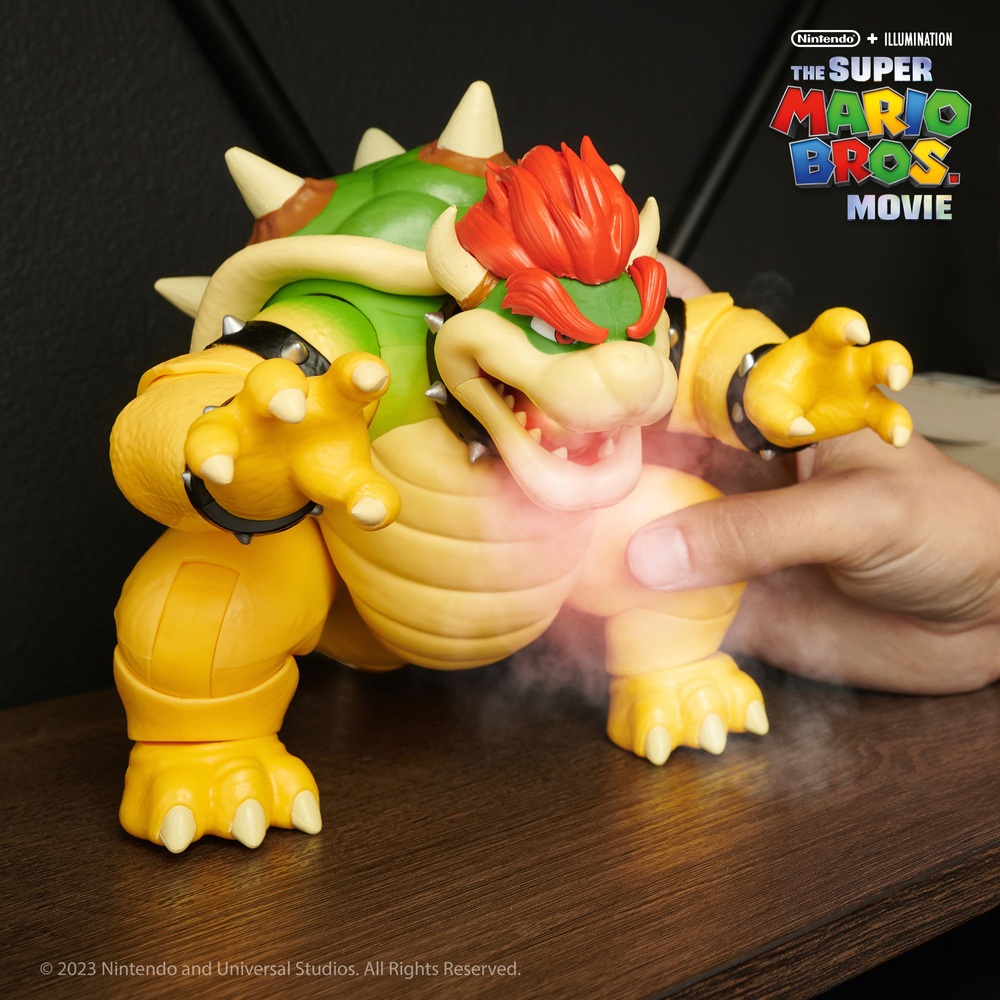 Nintendo Super Mario Movie Figur Feuerspuckender Bowser 17 cm