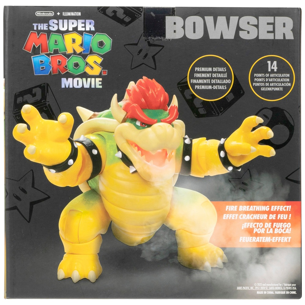 Nintendo Super Mario Movie Figur Feuerspuckender Bowser 17 cm
