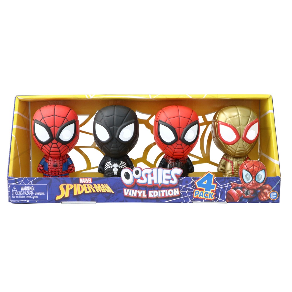 Ooshies 10cm Spider-Man 4 Pack | Smyths Toys UK