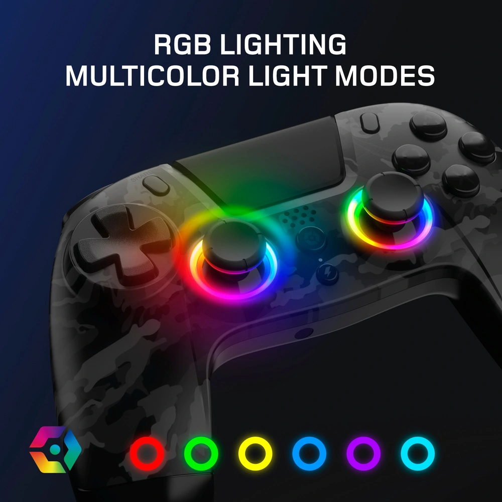Gioteck Lightning Playstation Controller Gioteck VX4+ Wireless RGB