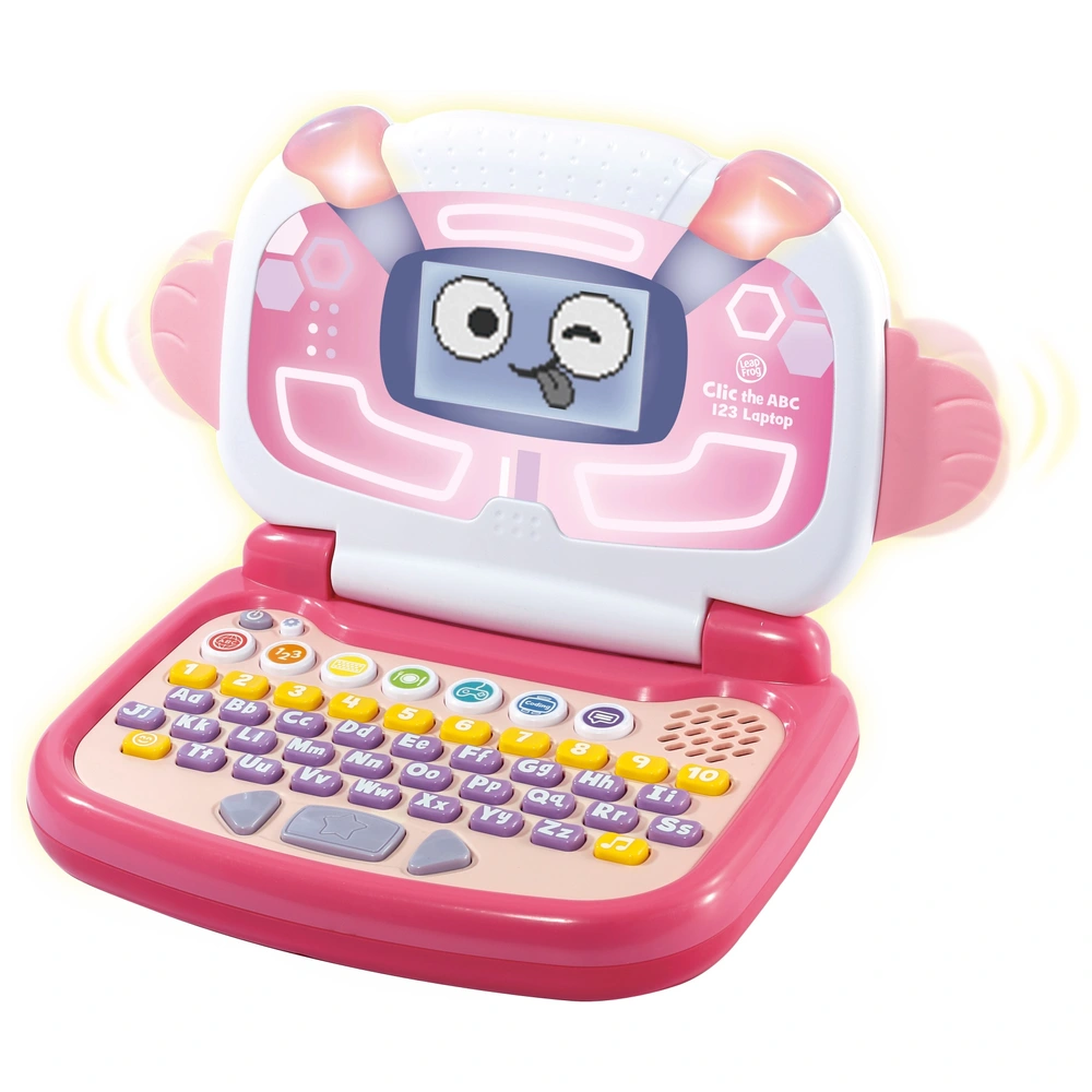 LeapFrog Toy Clic the ABC 123 Laptop Pink Smyths Toys UK