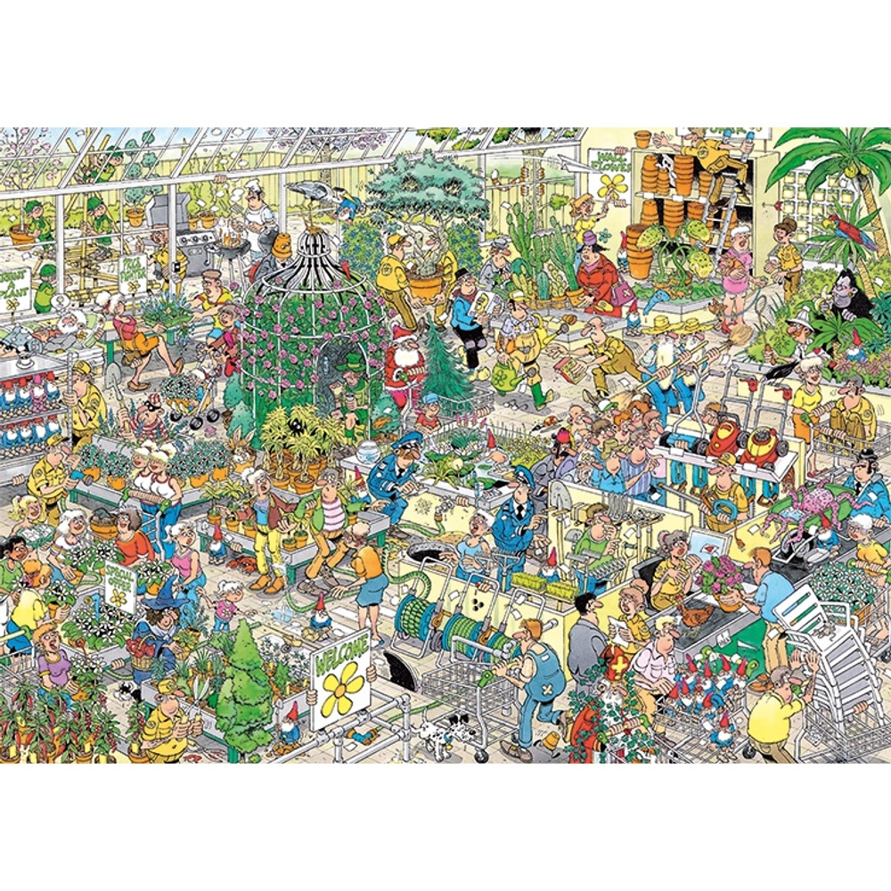 JUMBO Puzzle Jan van Haasteren Gartencenter 1000 Teile Smyths Toys Deutschland
