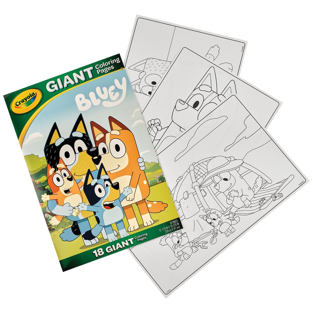 Crayola Bluey Giant Colouring Pages | Smyths Toys UK