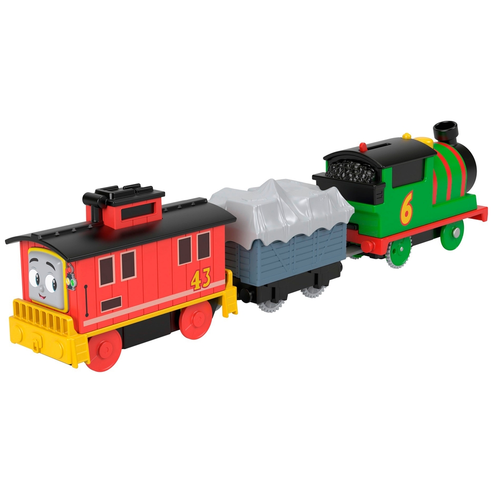 Thomas & Friends Percy & Brake Car Bruno Motorised Engine | Smyths Toys UK